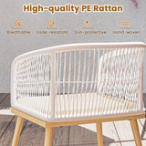 Tangkula 3 Pieces Patio Bistro Set