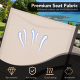 Tangkula 3 Pieces Patio Chair Set