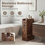 Tangkula Slim Bathroom Storage Cabinet