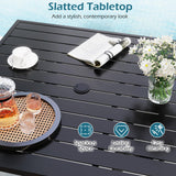 Tangkula 5 Pieces Outdoor Dining Set for 4