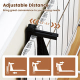 Tangkula Portable Clothes Drying Rack Aluminum Towel Rack with Adjustable and Foldable Brackets