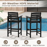 Tangkula Patio Adirondack Bar Chairs Set of 2/4