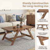 Tangkula  35.5-Inch Rectangle Wooden Center Table for Living Room
