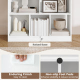 Tangkula 8-Cube Bookcase Modern Cubby Bookshelf