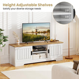 Tangkula 59” Farmhouse TV Stand for TVs up to 65”