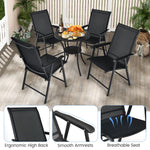 Set of 2 Patio Folding Chairs - Tangkula