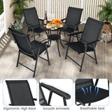 Set of 2 Patio Folding Chairs - Tangkula