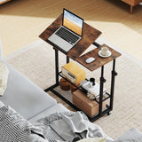 Tangkula Mobile Computer Desk Cart