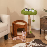 Tangkula Solid Wood Cat Tree