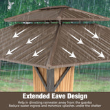 Tangkula 12x14 FT Hardtop Gazebo