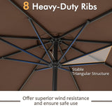 Tangkula 8.5 FT Outdoor Patio Umbrella