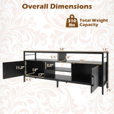 Tangkula Industrial TV Stand for TVs up to 65”