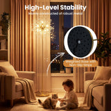 Tangkula 63-Inch Crystal Floor Lamp Modern Freestanding Dandelion Light