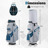 Tangkula Golf Cart Bag with 14-Way Full Length Dividers