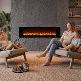 Tangkula 36 Inch Flame Only Electric Fireplace with Remote