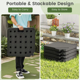 Tangkula 4 Piece 220 Lbs Umbrella Base