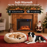 Tangkula 26”Electric Fireplace Insert with Remote Control