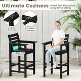 Tangkula Patio Adirondack Bar Chairs Set of 2/4