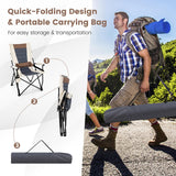 Tangkula Folding Camping Chair, Portable Lightweight Camp Chair