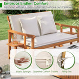 Tangkula Outdoor Wood Daybed