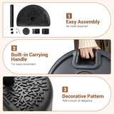 Tangkuls 55 LBS Half Round Umbrella Base