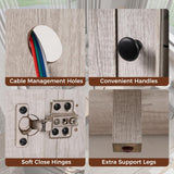 Tangkula 58" LED Fireplace TV Stand for TVs up to 65"