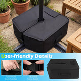 Tangkula 90 LBS Umbrella Base Heavy-Duty 900D Oxford Fillable Sandbags Weight