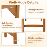 Tangkula 40” Outdoor Backless Bench for Deck Entryway Porch Indoor