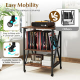 Tangkula Record Player Stand with Charging Station