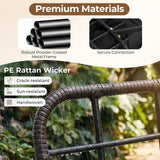 Tangkula Outdoor Papasan Rocking Chair for Patio