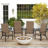 Tangkula Fabric Adirondack Chair with 400 lbs Weight Capacity