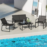 Tangkula 4 Piece Patio Furniture Set