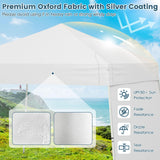Tangkula 9.2x14 Ft Pop up Canopy with Sidewalls