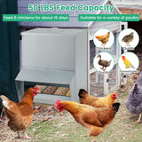 Tangkula Galvanized Chicken Feeder