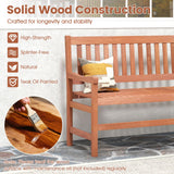 Tangkula 44 Inch Wood Outdoor Garden Bench