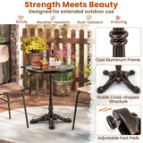 Tangkula 24" Round Patio Dining Table