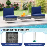 Tangkula 3 Pieces Patio Furniture Set