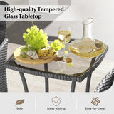 Tangkula 3Piece Patio Furniture Set