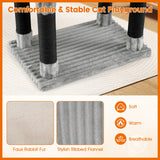 Tangkula 62 Inch Tall Cat Tower with Scratching Posts