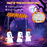 Tangkula Set of 3 Lighted Halloween Decorations Outdoor/Indoor