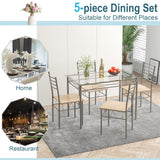 Tangkula Dining Table Set