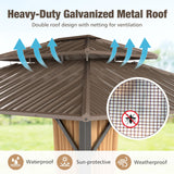 Tangkula 12x14 FT Hardtop Gazebo