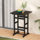 Tangkula 3-Piece Patio HDPE Bar Set