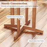 Tangkula Outdoor Acacia Wood Bar Table