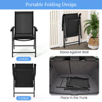 Set of 2 Patio Folding Chairs - Tangkula
