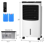 Portable Cooling Fan with Remote Control, 3-Mode, 3-Speed and 7.5H Timer Function