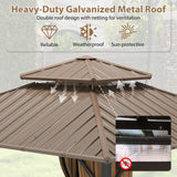 Tangkula 12x12 FT Hardtop Gazebo