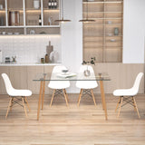 Tangkula 5 Pieces Dining Room Table Set, Modern Table & Chair Set for 4