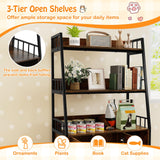 Tangkula Litter Box Enclosure with Shelves