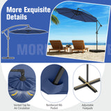 Tangkula 10 FT Patio Offset Umbrella